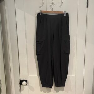 Aerie Charcoal Ribbed Fabric